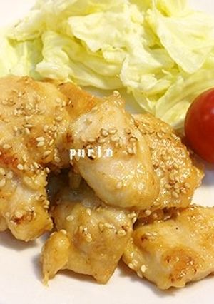節約料理！鶏胸肉の味噌マヨにんにく炒め-レシピのメイン写真
