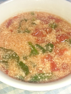 ほうれん草とトマトの豆乳スープ☆-レシピのメイン写真