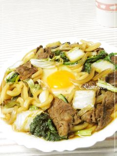 ✿すき焼きうどん✿-レシピのメイン写真