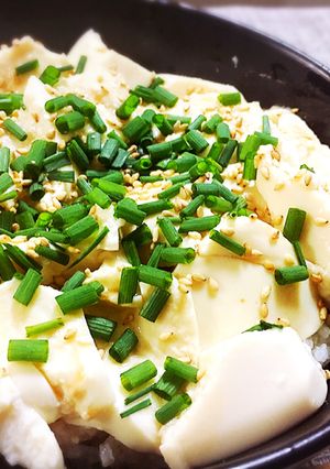 3分で簡単ズボラ飯！我が家の豆腐丼♪-レシピのメイン写真