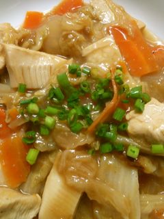 簡単!!白菜と筍の鶏むね肉の中華餡掛け!-レシピのメイン写真