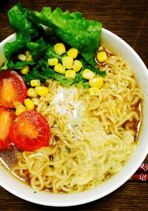 シンプルに!レタススープなラーメン-レシピのメイン写真