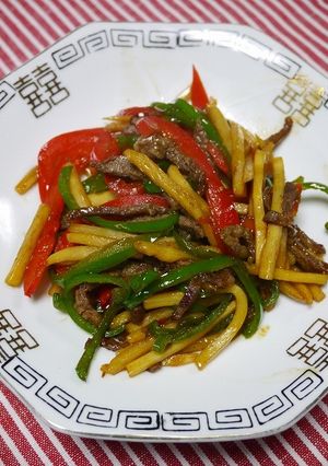 残った焼肉リメイク！青椒肉絲-レシピのメイン写真