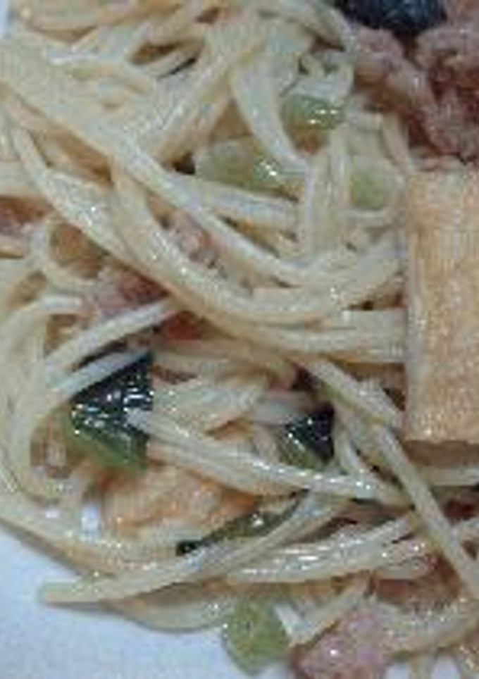♪野沢菜と油揚げの和風パスタ♪-レシピのメイン写真