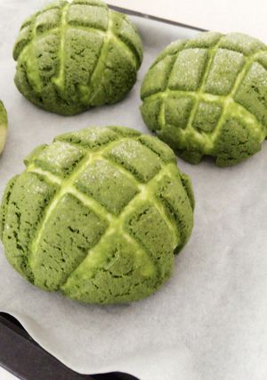 抹茶メロンパン-レシピのメイン写真