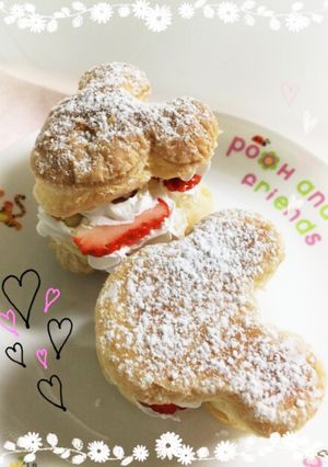 ディズニー♡冷凍パイシート苺ミルフィーユ-レシピのメイン写真
