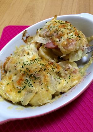 火を使わず簡単♫ジャガマヨチーズ焼き-レシピのメイン写真