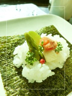 炙りたらこ×アスパラ×チーズ手まきごはん-レシピのメイン写真