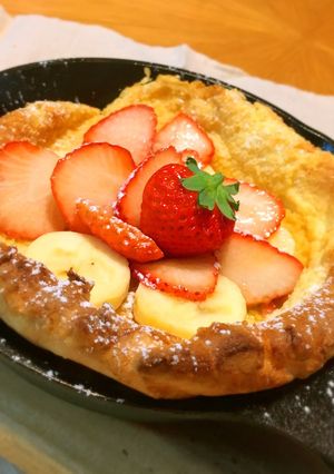 材料4つ＊基本のサクふわダッチベイビー-レシピのメイン写真