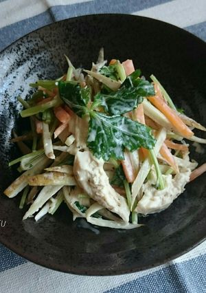市販のゴマドレで時短ごぼうのサラダ❣❣-レシピのメイン写真