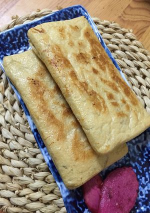 納豆・大豆ミート・ニラ爆弾の揚げ包み焼-レシピのメイン写真