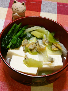 あさり豆腐-レシピのメイン写真