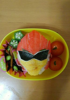 キャラ弁★ジュウオウイーグル-レシピのメイン写真