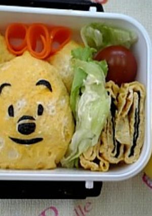 くまのプーさん弁当　キャラ弁-レシピのメイン写真