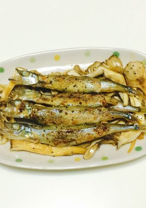 ししゃもとキノコのバター醤油-レシピのメイン写真