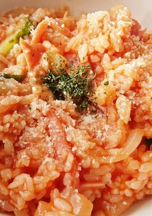 余ったものでトマトチーズリゾット-レシピのメイン写真