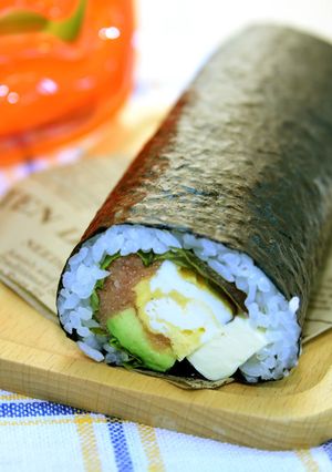 節分にも♪明太子とチーズのサラダ巻き-レシピのメイン写真
