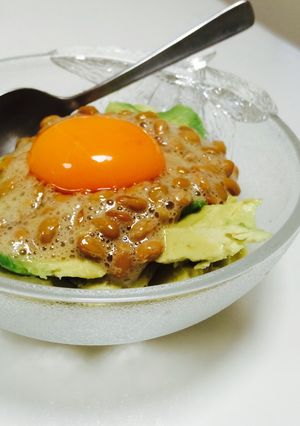 まったり旨♡たまご醤油タレでアボ納豆-レシピのメイン写真