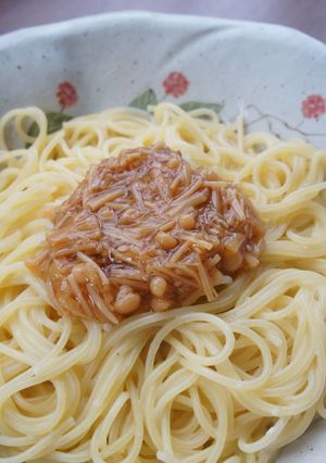 なめたけの豆乳クリームパスタ-レシピのメイン写真