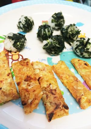 手づかみ食べに。キャベツのおやき。-レシピのメイン写真