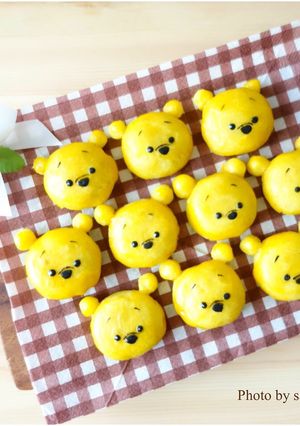 ツムツムプーさんのスイートポテト-レシピのメイン写真