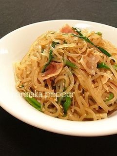 簡単ヘルシー!糸こんとベーコンの炒め煮-レシピのメイン写真