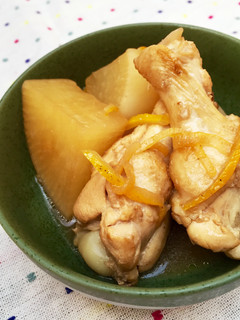 フライパンで◎手羽元と大根の柚子ジャム煮-レシピのメイン写真