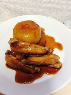 大根と鶏手羽中のあまじょっぱ煮-レシピのメイン写真
