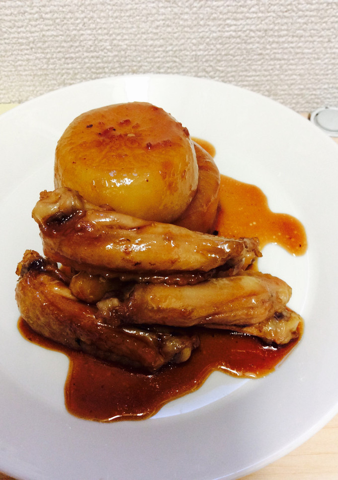 大根と鶏手羽中のあまじょっぱ煮-レシピのメイン写真