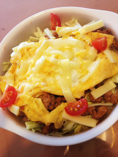 ランチに誰でも簡単☆タコライス風丼ぶり☆-レシピのメイン写真
