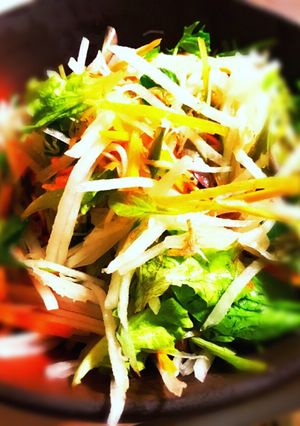 居酒屋風？カリカリシラスの大根サラダ♡-レシピのメイン写真