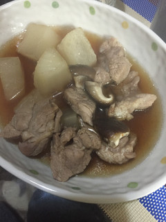 大根と豚しいたけの煮物-レシピのメイン写真