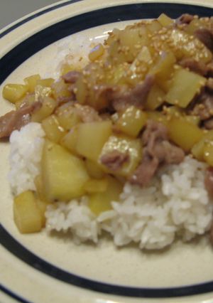 ブタじゃがご飯-レシピのメイン写真