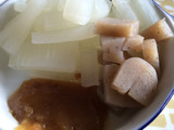 ふろふき大根&蒟蒻を 鹿児島豚みそ で♪