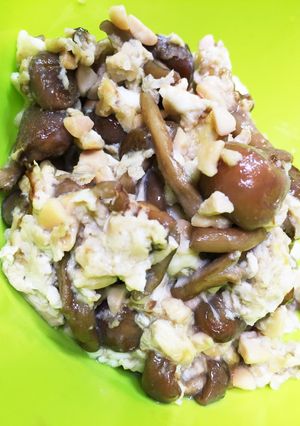 なめこ 納豆の卵とじ-レシピのメイン写真