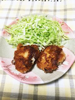 一人暮らしのおかず(チーズチキンカツ)-レシピのメイン写真