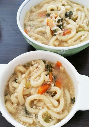 炊飯器で 子供と食べる煮込みうどん-レシピのメイン写真