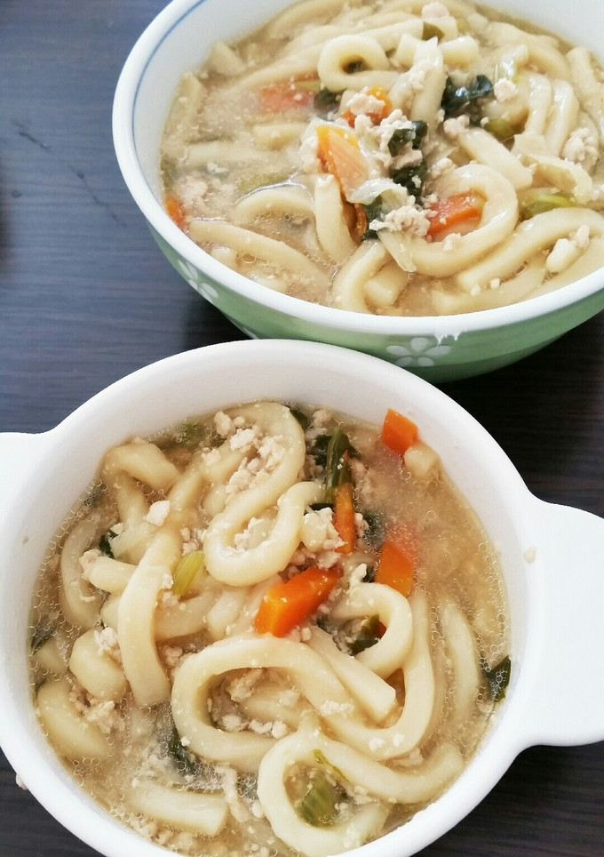 炊飯器で　子供と食べる煮込みうどん-レシピのメイン写真