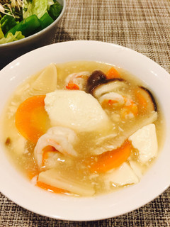 えび豆腐♪中華スープ仕立て-レシピのメイン写真