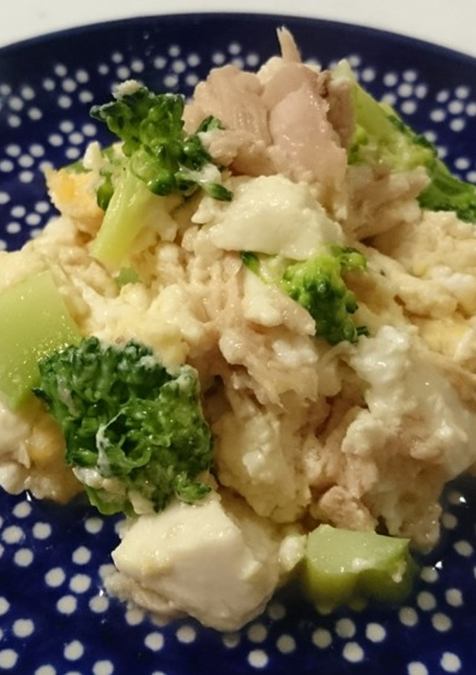 簡単!豆腐とﾂﾅの卵とじ*糖質制限用*-レシピのメイン写真