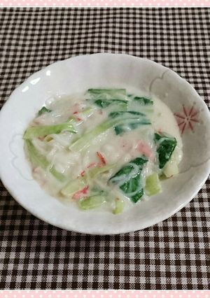 チンゲン菜のクリーム煮-レシピのメイン写真