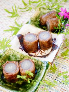 お弁当・作り置【牛蒡の牛肉巻き】八幡巻き-レシピのメイン写真