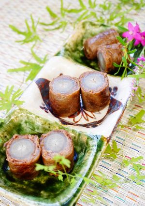 お弁当・作り置【牛蒡の牛肉巻き】八幡巻き-レシピのメイン写真