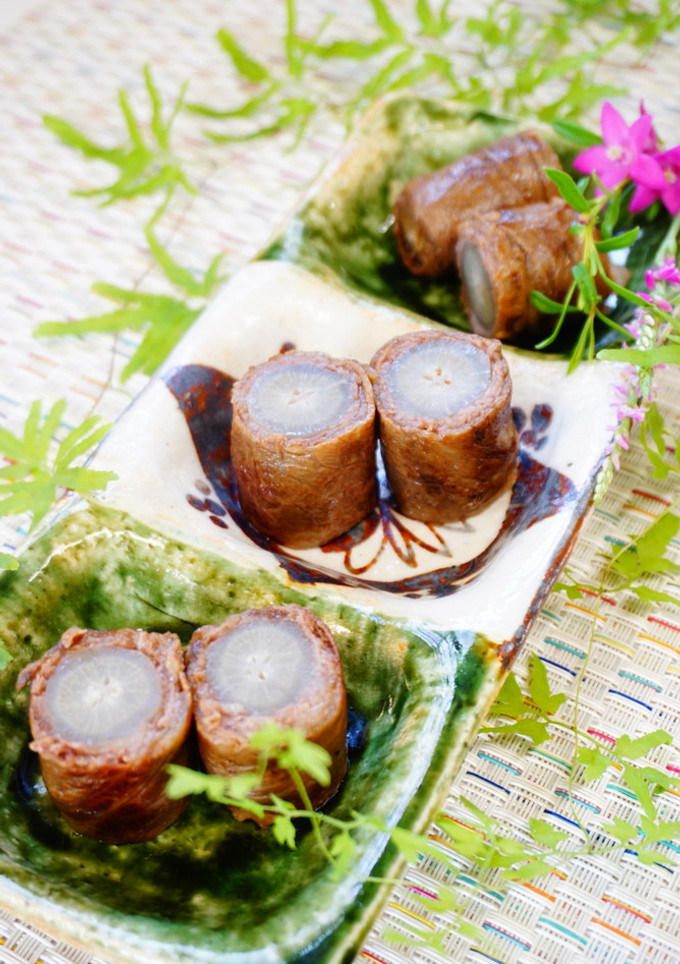 お弁当・作り置【牛蒡の牛肉巻き】八幡巻き-レシピのメイン写真