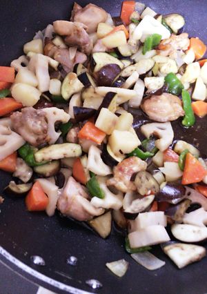 鶏肉と野菜の黒酢あんかけ-レシピのメイン写真