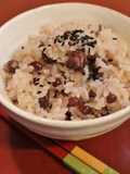 圧力鍋♪省エネ小豆・米・もち米の美味赤飯