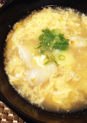 簡単♪ふんわり卵の餅スープ-レシピのメイン写真