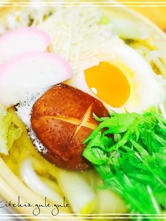 白だしで簡単、鍋焼きうどん-レシピのメイン写真