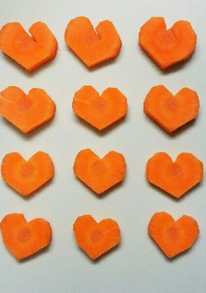 ❤型抜きなし！にんじんのハート❤-レシピのメイン写真