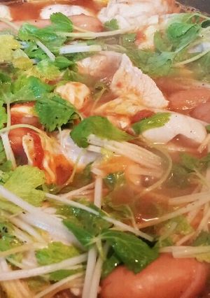 鶏肉むね肉のトマト鍋ホワイトセロリ入-レシピのメイン写真